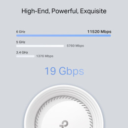 TP-link Deco BE85 Tri-Band Wi-Fi 7 Mesh System BE19000, 8 int., 1x10G, 2x2.5G, 1xSFP+/RJ45 Combo, 1×USB-A 3.0, 1ks
