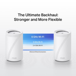 TP-link Deco BE68 Tri-Band Wi-Fi 7 Mesh System BE14000, 8 int., 1x10G, 1x2.5G, 1x1G, 1×USB-A 3.0, 2ks