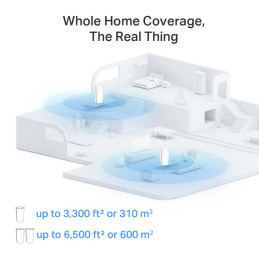 TP-link Deco XE200 Tri-Band Wi-Fi 6E Mesh System AXE11000, 16 int., 1x10G, 2x1G, 2ks