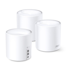 TP-link Deco X60 Dual-Band Wi-Fi 6 Mesh System AX5400, 4 int., 2x1G, 3ks