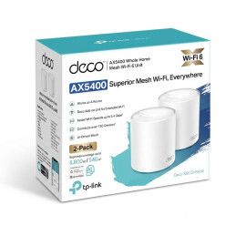 TP-link Deco X60 Dual-Band Wi-Fi 6 Mesh System AX5400, 4 int., 2x1G, 2ks