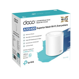 TP-link Deco X60 Dual-Band Wi-Fi 6 Mesh System AX5400, 4 int., 2x1G, 1ks