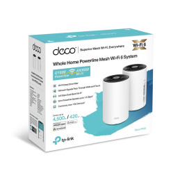 TP-link Deco PX50 Powerline Wi-Fi 6 Mesh System AX3000, 2 int., 3x1G, 2ks