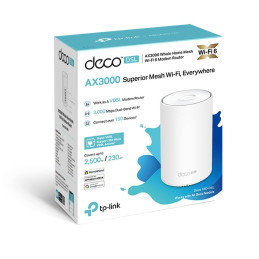 TP-link Deco X50-DSL Dual-Band Wi-Fi 6 Mesh Router AX3000, 2 int., 4x1G, 1ks