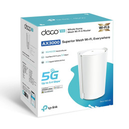 TP-link Deco X50-5G Dual-Band Wi-Fi 6 Mesh Router AX3000, 2x2 int., 1x2.5G, 2x1G, 1ks
