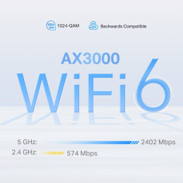 TP-link Deco X50-5G Dual-Band Wi-Fi 6 Mesh Router AX3000, 2x2 int., 1x2.5G, 2x1G, 1ks