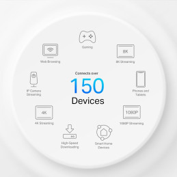 TP-link Deco X50-5G Dual-Band Wi-Fi 6 Mesh Router AX3000, 2x2 int., 1x2.5G, 2x1G, 1ks