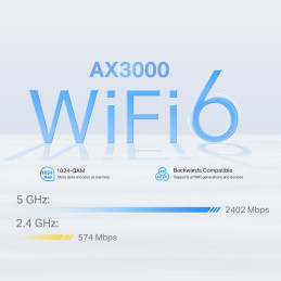 TP-link Deco X50-4G Dual-Band Wi-Fi 6 Mesh Router AX3000, 2x2 int., 3x1G, 1ks