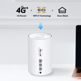 TP-link Deco X50-4G Dual-Band Wi-Fi 6 Mesh Router AX3000, 2x2 int., 3x1G, 1ks