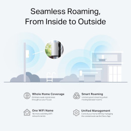TP-link Deco X50-Outdoor Dual-Band Wi-Fi 6 Mesh System AX3000, 2 int., 2x1G, 1ks