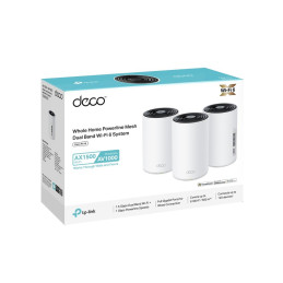 TP-link Deco PX10 Powerline Wi-Fi 6 Mesh System AX1500, int., 3x1G, 3ks