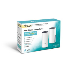 TP-link Deco P9 Hybrid Wi-Fi Mesh System AC1200, 2 int., 2x1G, 2ks