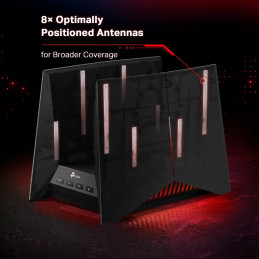 TP-link Archer GE800 Tri-Band  Wi-Fi 7 Gaming Router BE19000, 8 int., 1x10G, 4x2.5G, 1xSFP+, 1×USB-A 3.0