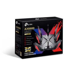 TP-link Archer GX90 Tri-Band Wi-Fi 6 Gaming Router AX6600, 8 ext., 1x2.5G, 4x1G, 1×USB-A 3.0, 1×USB-A 2.0