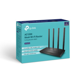 TP-link Archer C6 V3.2 Dual-Band Wi-Fi Router AC1200, 4 ext., 5x1G