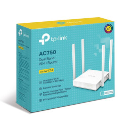 TP-link Archer C24 Dual-Band Wi-Fi Router AC750, 4 ext., 5x100M