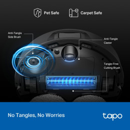TP-link Tapo RV50 Pro Omni robotický vysavač a mop se stanicí, 15000Pa, LiDAR, výsuvné mopovací rameno