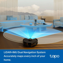 TP-link Tapo RV30 Max robotický vysavač a mop, 5300Pa, LiDAR + IMU duální navigace