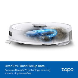 TP-link Tapo RV30 Max White robotický vysavač a mop, 5300Pa, LiDAR + IMU duální navigace, bílá