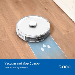 TP-link Tapo RV30 Max White robotický vysavač a mop, 5300Pa, LiDAR + IMU duální navigace, bílá