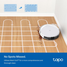 TP-link Tapo RV20 Max White robotický vysavač a mop, 5300Pa, MagSlim LiDAR, ultra tenký profil 8,3 cm, bílá