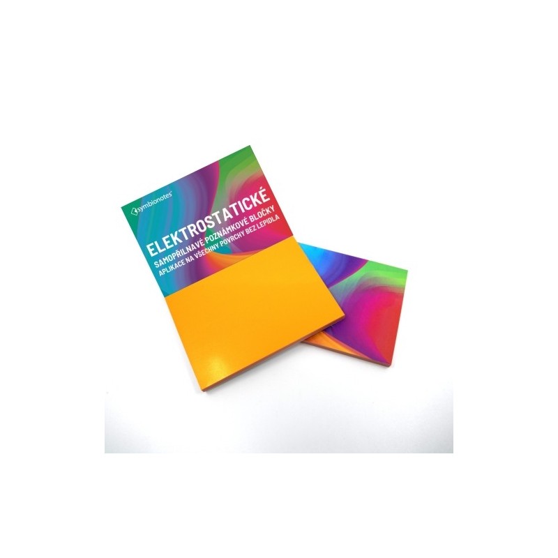 Notepads electrostatic Symbionotes 190x100 mm orange