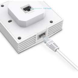 TP-link EAP650-Wall Dual-Band AP Wi-Fi 6 AX3000, 2x1G, int. antény, PoE, Omada SDN, nástěnný