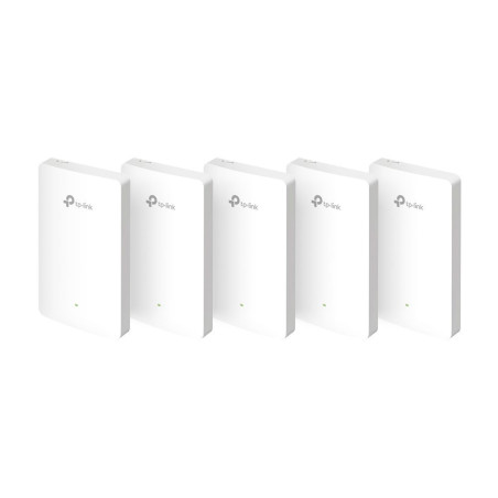 TP-link EAP615-Wall Dual-Band AP Wi-Fi 6 AX1800, 4x1G, int. antény, PoE, Omada SDN, nástěnný, 5ks