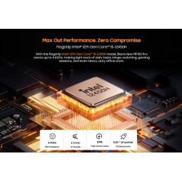 BLACKVIEW miniPC MP100 Pro i5-12450H 4.4GHz 16/512GB,WiFi 6,BT 5.2,RJ45,1xUSB-C,6xUSB 3.1,1xPD,1xHDMI,1xDP,jack,W11Pro