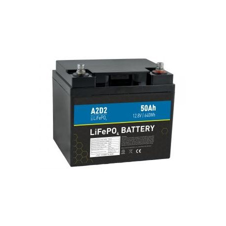 A2D2 baterie LiFePO4 12,8V 50Ah M6 (REPT cells)