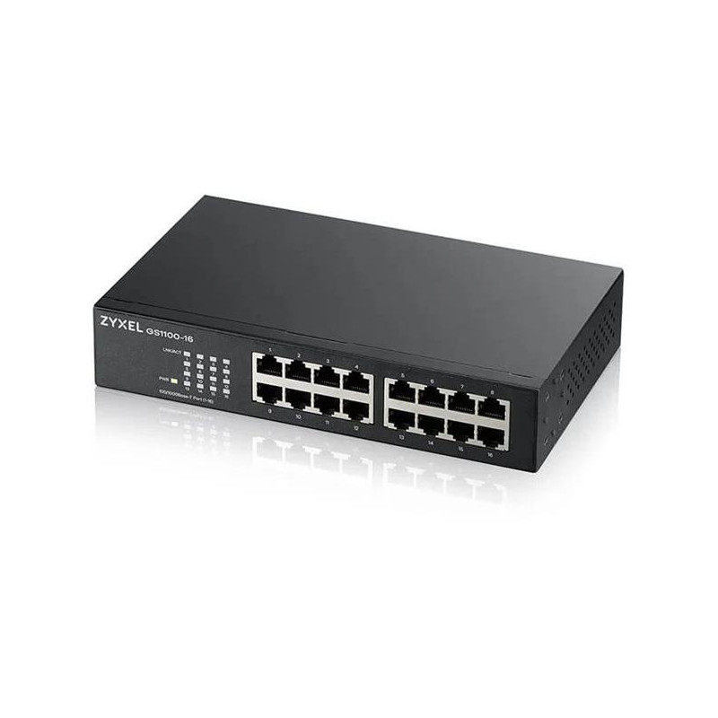 Zyxel GS1100-16v4  Unmanaged + 16 port Gigabit Unmanaged Switch