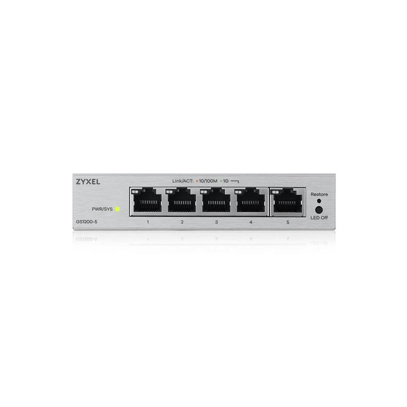 Zyxel GS1200-5 v3, 5 Port Gigabit  webmanaged Desktop Switch