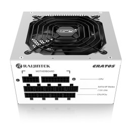 Zdroj Raijintek CRATOS 850 White ATX 3.1 - 850W, 80+ Gold, modular