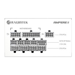 Zdroj Raijintek AMPERE II 1000 White ATX 3.1 - 1000W, 80+ Platinum, modular
