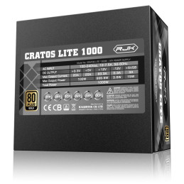 Zdroj Raijintek CRATOS LITE 1000 ATX 3.1 - 1000W, 80+ Gold