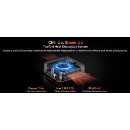 BLACKVIEW miniPC MP20 AMD Ryzen 3300U 3.5HGz 16/512GB,WiFi 6,BT 5.2,RJ45,2xUSB 3.0,2xUSB 2.0,1xHDMI,1xDP,W11Pro