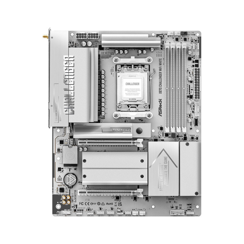MB Asrock X870 Challenger WiFi White /AM5/4xDDR5/M.2/W7+BT5.4/HDMI/USB4/ATX/White