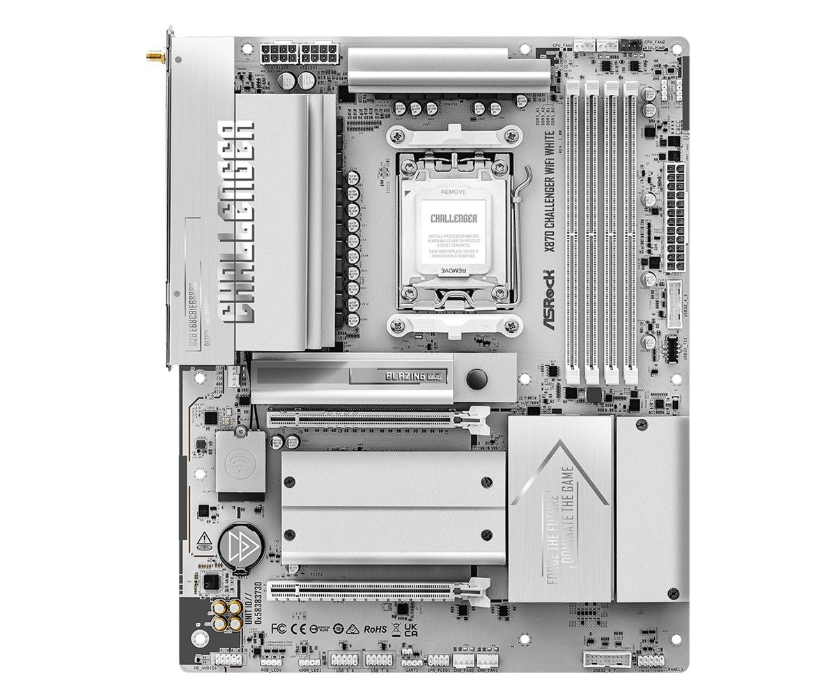 MB Asrock X870 Challenger WiFi White /AM5/4xDDR5/M.2/W7+BT5.4/HDMI/USB4/ATX/White