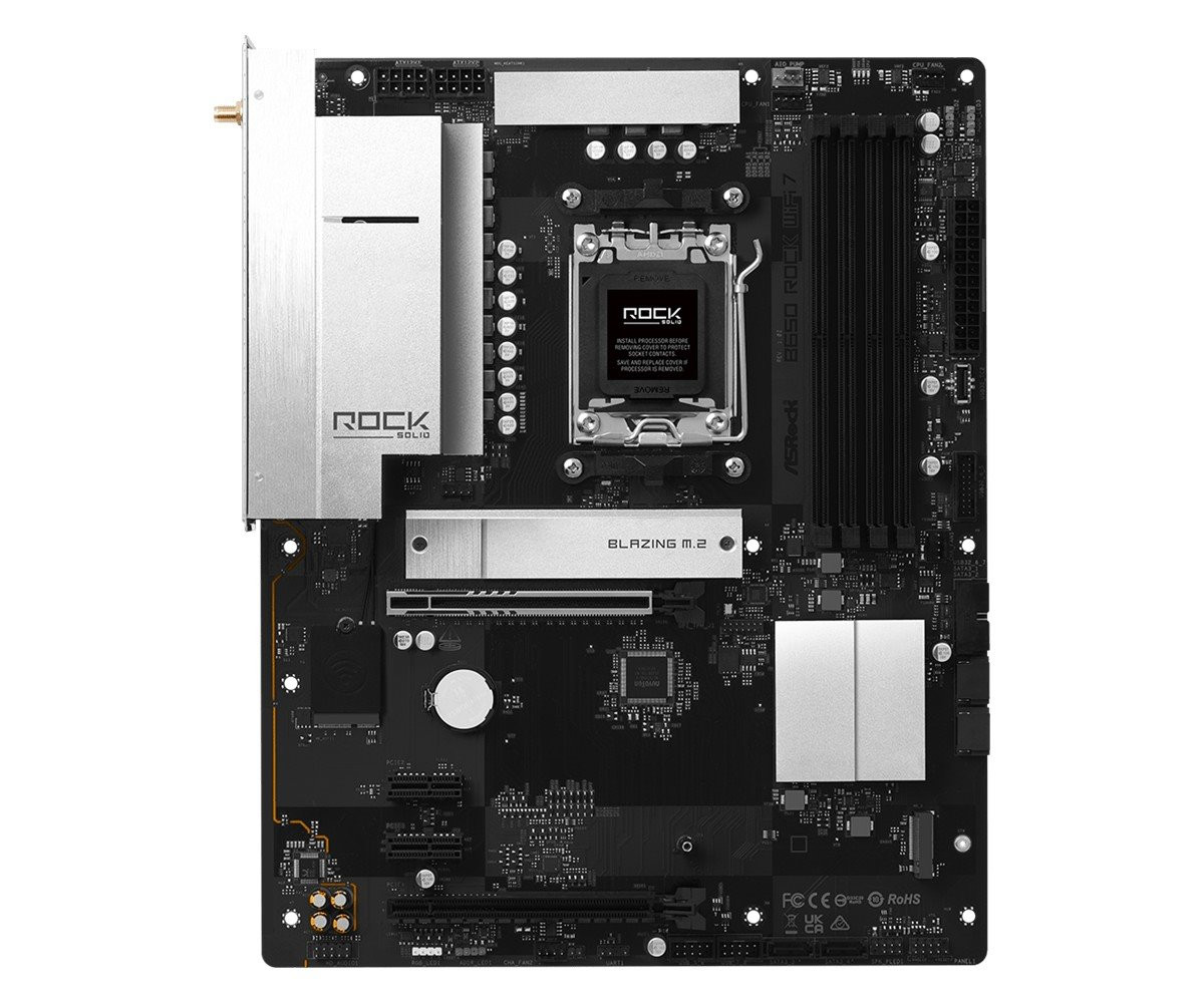 MB Asrock B650 Rock WiFi 7 /AM5/4xDDR5/M.2/W7+BT5.4/HDMI/ATX