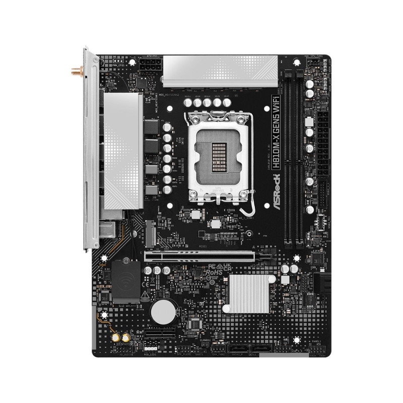 MB Asrock H810M-X Gen5 WiFi /LGA1851/2xDDR5/M.2/W6+BT5.3/DP/HDMI/mATX