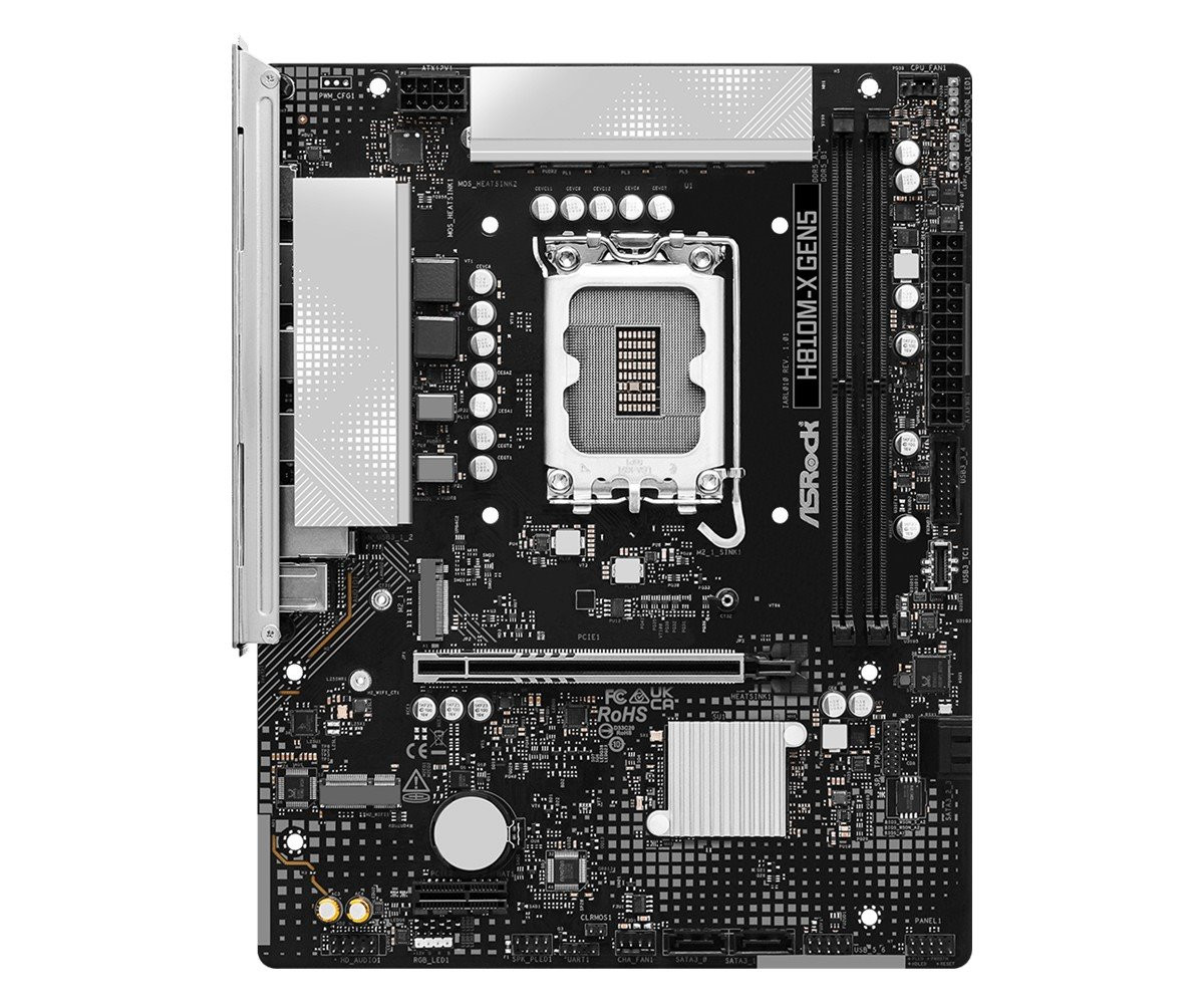 MB Asrock H810M-X Gen5 /LGA1851/2xDDR5/M.2/DP/HDMI/mATX