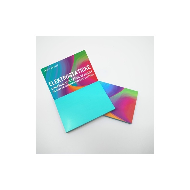 Notepads electrostatic Symbionotes 190x100 mm turquoise