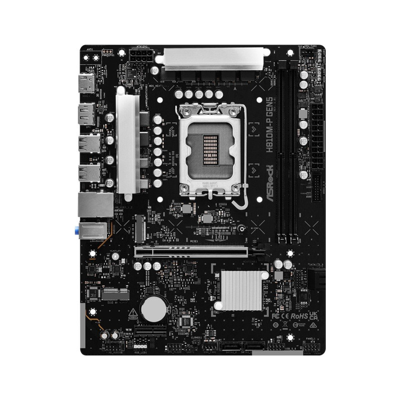 MB Asrock H810M-P Gen5 /LGA1851/2xDDR5/M.2/DP/HDMI/mATX