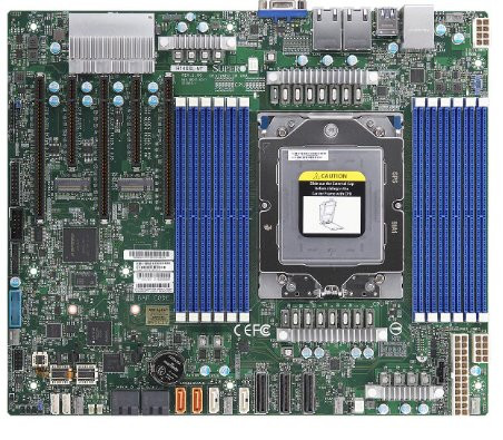 SUPERMICRO MB 1xSP5 (Epyc 9005/4), 12x DDR5, 8x SATA+6x NVMe/16xSATA+4xNVMe, 2x M.2, PCIe 5.0 (3 x16, 2 x8), 2x10Gb,IPMI