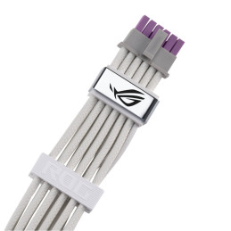 Kabel ASUS ROG Equalizer White 12VHPWR, 12V-2x6 600W, 750mm, bílá