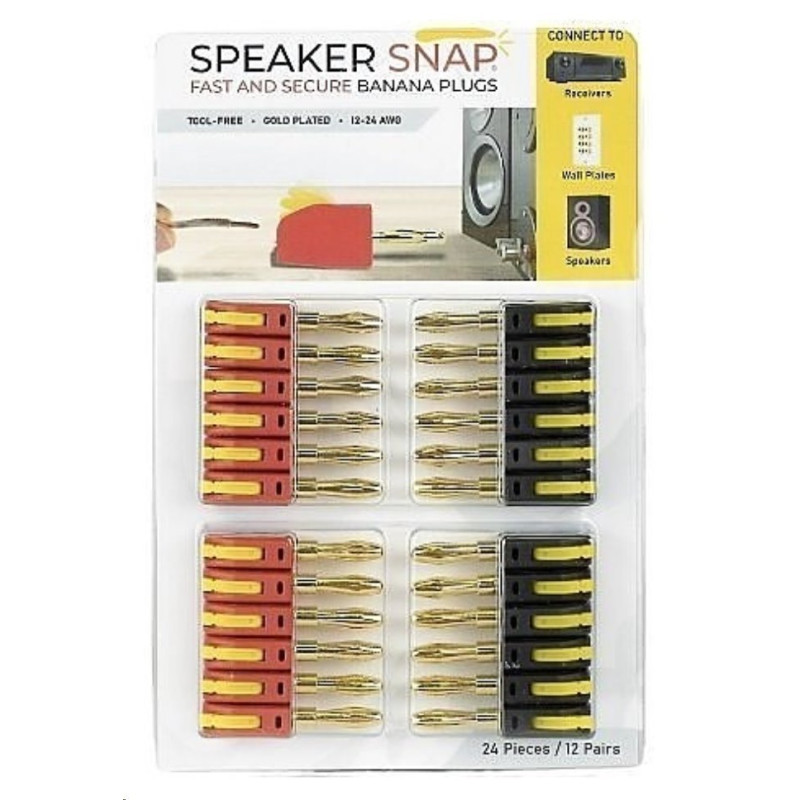 Speaker Snap - Banana Plug 12 párů