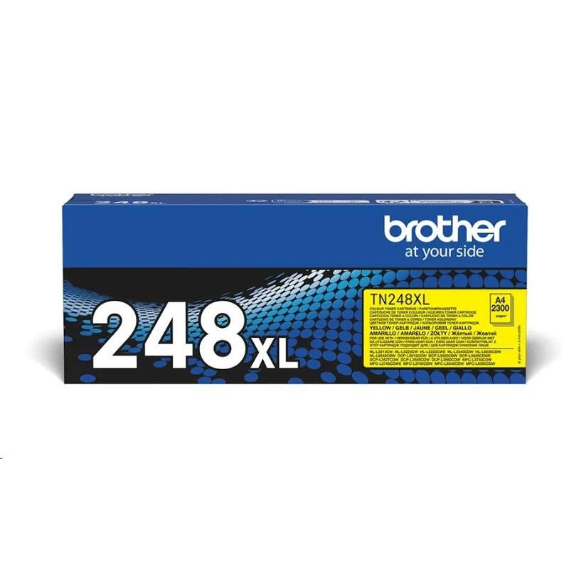 Brother TN248XLY, toner Yellow (žlutá), 2 300 str.