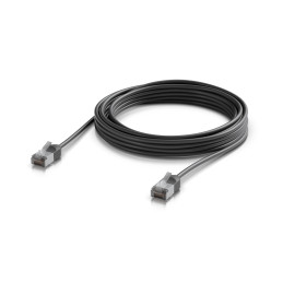 Ubiquiti UniFi Venkovní patch kabel C6A, ultra tenký a odolný stíněný kabel pro 10 GbE, 5m, Černá