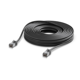 Ubiquiti UniFi Venkovní patch kabel C6A, ultra tenký a odolný stíněný kabel pro 10 GbE, 15m, Černá
