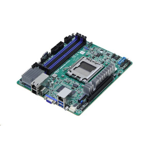 ASRock Rack AM5D4ID-2T/BCM - AM5, X300, 4xDDR5 ECC/nonECC UDIMM, 1xM.2, 1x PCIe, 2x10GB Lan, IPMI